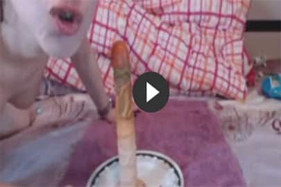 Von Arsch in Mund im Amateur Scat Video